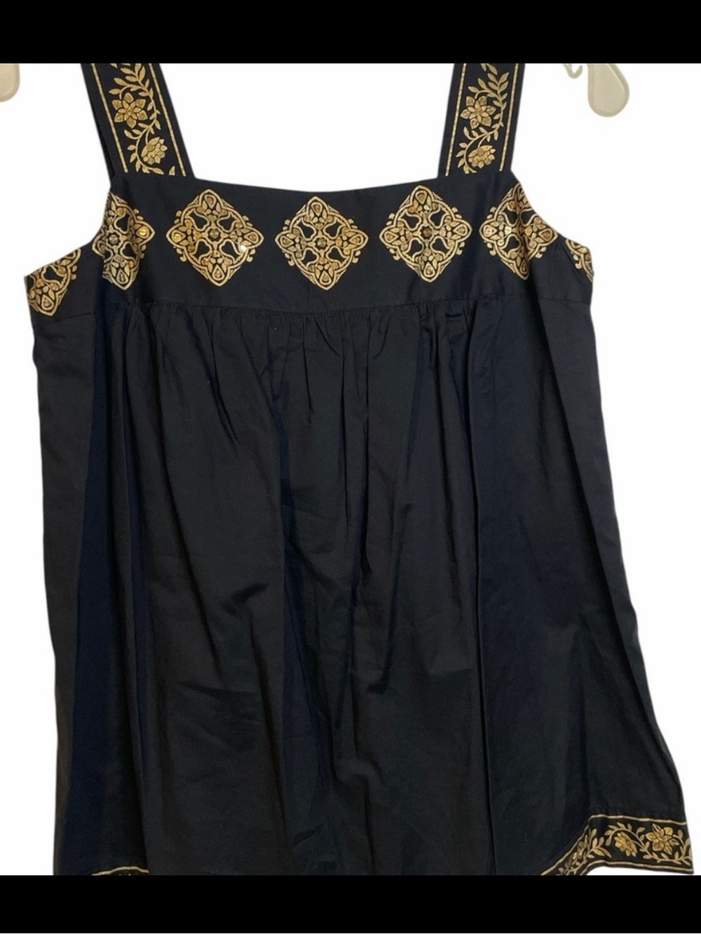 Michael Kors Black and Gold Embellished Top - Picture 10 of 10